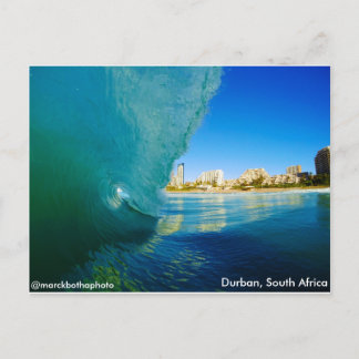 Bröstvåg i Durban, södra Afrikan. Marck Botha Vykort