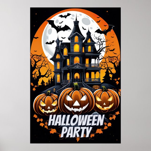 Bröt natt, Halloween fest Poster (Framsidan)