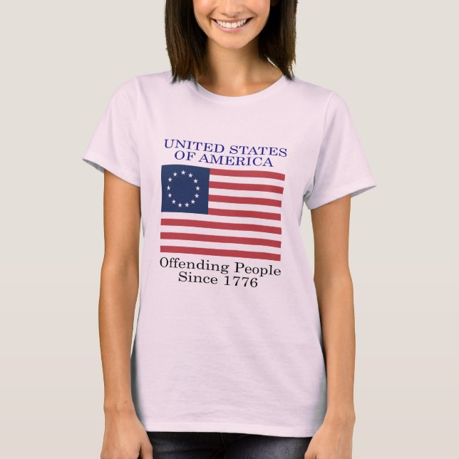 Brotande människor sedan 1776 t shirt (Framsida)