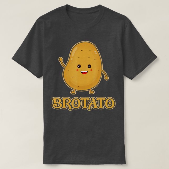Brotato Brother och Vänskap av potatis T Shirt (Design framsida)