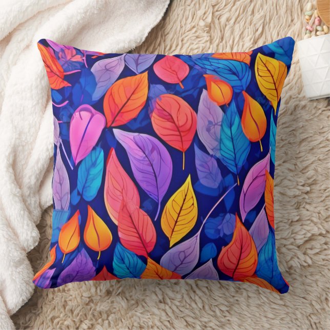 Brothel stil: Vibrant Löv Mönster Kudde (Filt)