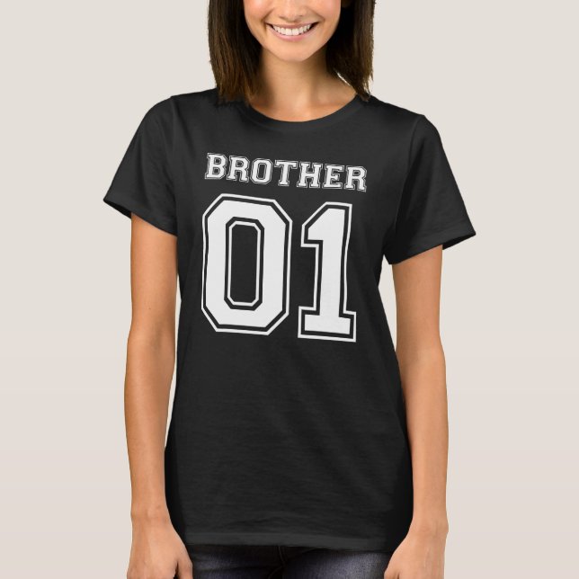 Brother 01 Brother Far Son-partnerutforskaren T Shirt (Framsida)
