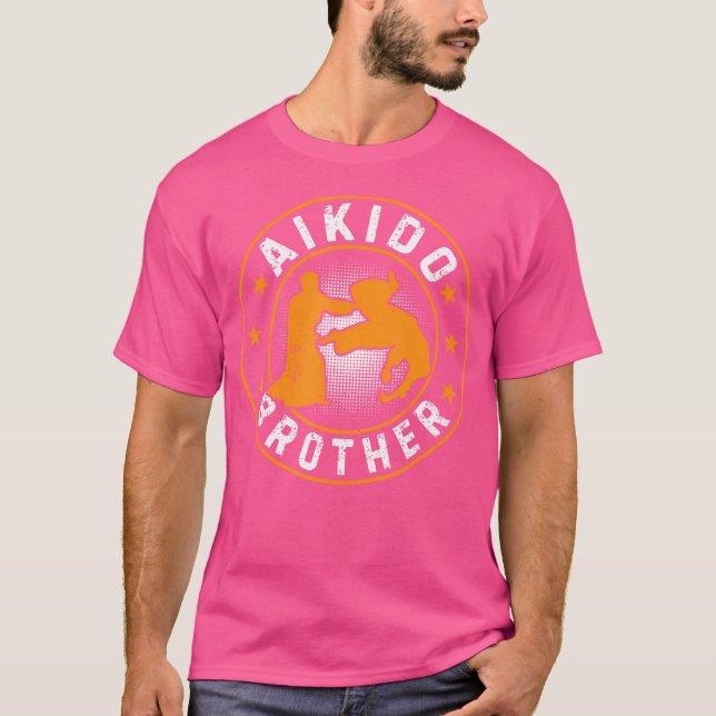 Brother Aikido Brother Aikido Fighter T Shirt (Framsida)