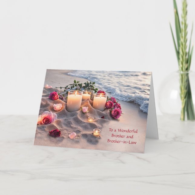 Brother and Brother in Law Wedding Kort (Framsida)