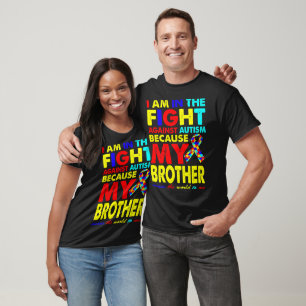 Brother Autism Awareness Puzzle Gift T Shirt