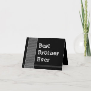 BROTHER be my best Man - Black and Silver Checks Inbjudan