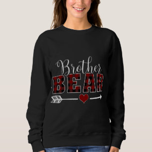 Brother Bear Buffalo Plade Arrow Heart Son Christm T Shirt