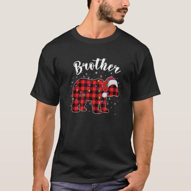 Brother Bear Buffalo Red Play-familjens julPa T Shirt (Framsida)
