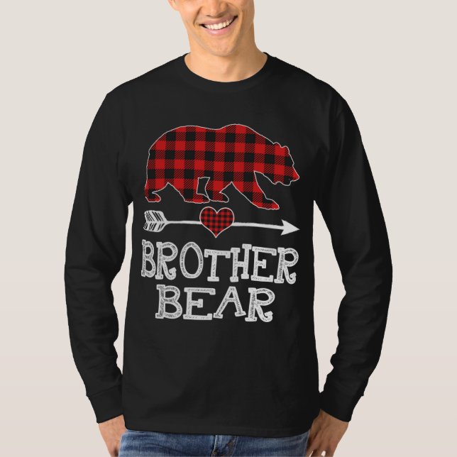 Brother Bear jul jul Pajama Red Play Buffalo Fa T Shirt (Framsida)