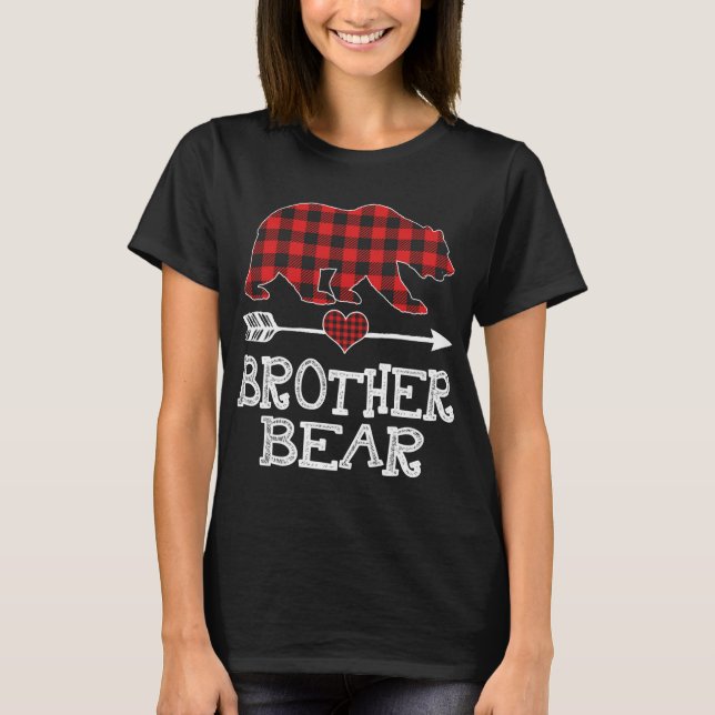 Brother Bear jul jul Pajama Red Play Buffalo Fa T Shirt (Framsida)