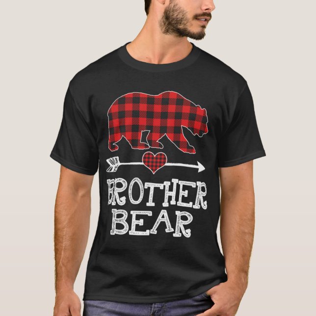 Brother Bear jul jul Pajama Red Play Buffalo Fa T Shirt (Framsida)
