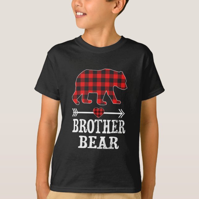 Brother Bear jul jul Pajama Red Play Buffalo T Shirt (Framsida)