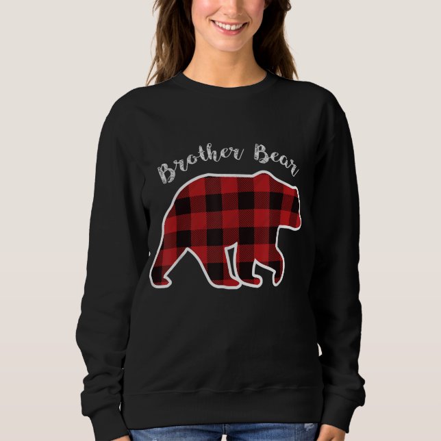 BROTHER BEAR Manar Red Play jul Pajama-familjen T Shirt (Framsida)