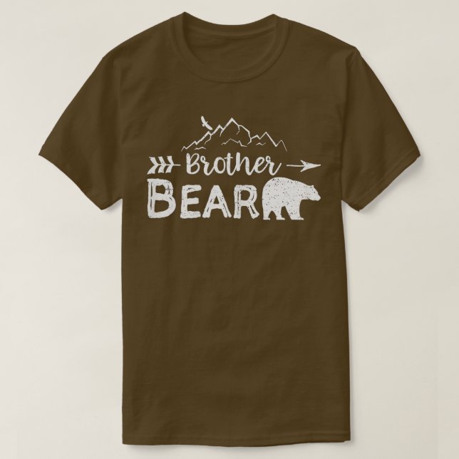 Brother Bear Matching Family Pappa Bear Campi Mamm T Shirt (Design framsida)