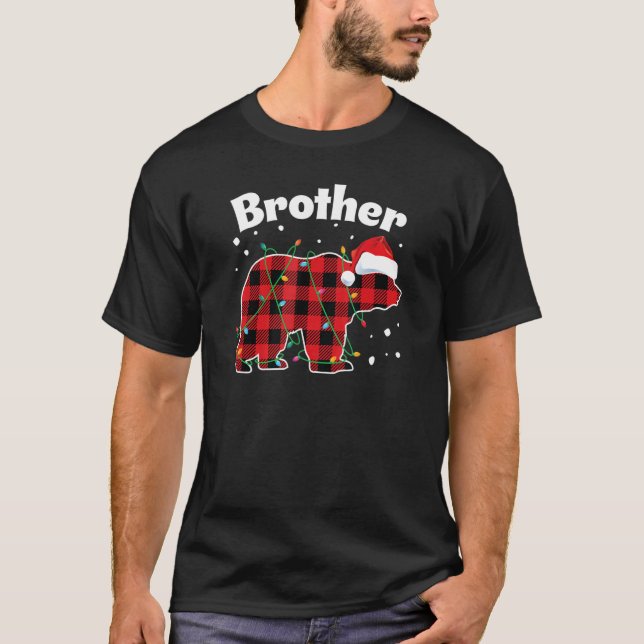 Brother Bear Red Play Matching Buffalo Pajama T Shirt (Framsida)