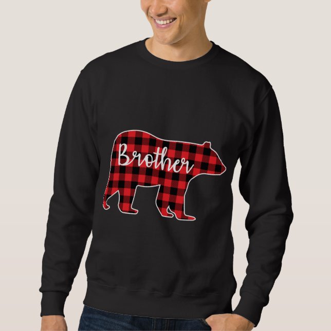 Brother Bear Red Pset-familjen som matchar Chri Lång Ärmad Tröja (Framsida)