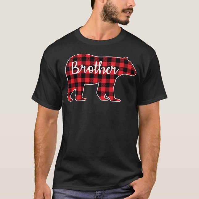 Brother Bear Red Pset-familjen som matchar Chri T Shirt (Framsida)