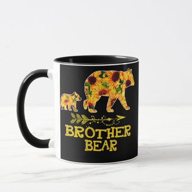Brother Bear Solros Funny Mor Far  Mugg (Vänster)