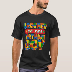 Brother Birthday Boy Bygger Bricks Family Party T Shirt