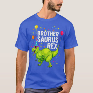 Brother Birthday Boy T rex Dinosaur Shirt