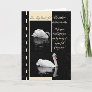 Brother Birthday Card Svanar Kort
