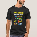 Brother Birthday Crew Construction Excavator T Shirt<br><div class="desc">Bror Birthday Crew Construction Excavator.</div>