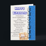 Brother Birthday-kort Kort<br><div class="desc">En tänksam design som passar alla födelsedag 

Alla våra konstruktioner skapas av oss hemma,  skapar alla unika</div>