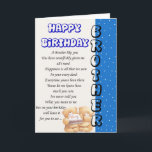 Brother Birthday-kort Kort<br><div class="desc">En tänksam design som passar alla födelsedag 

Alla våra konstruktioner skapas av oss hemma,  skapar alla unika</div>