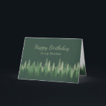 Brother Birthday Natature Therapy Forest Wildernes Kort<br><div class="desc">Elaken Shinrin-yoku, som badar i skogsluften eller tar in skogen genom våra sinnen. I stort sett bara i närvaro av träd - som 1982 blev en del av ett nationellt folkhälsoprogram i Japan har blivit en hörnsten för förebyggande hälsovård och läkning inom den japanska medicinen. Koppla samman med naturen och...</div>