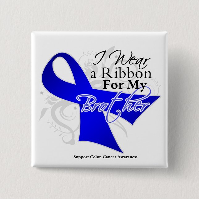 Brother Blue Ribbon - Colon Cancer Knapp (Framsida)
