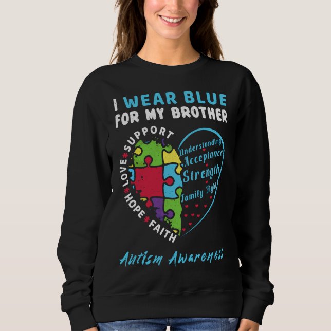 Brother Blue Speciell Autism Awareness T Shirt (Framsida)