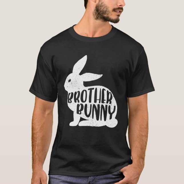 Brother Bunny Cute Matching Family Easter T Shirt (Framsida)