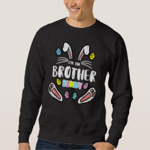 Brother Bunny Rabbit Påsk Family Match Boys Kids Lång Ärmad Tröja
