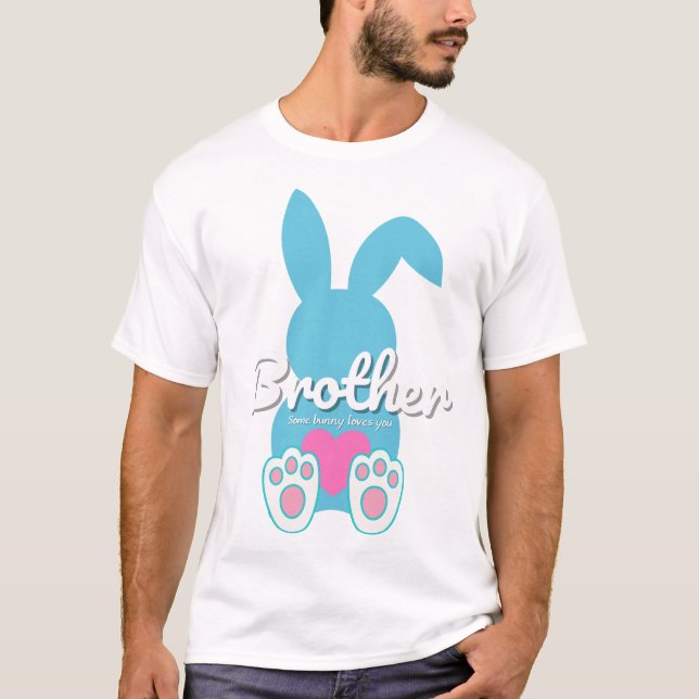 Brother Bunny T-Shirt - Cute Family Påsk Gift (Framsida)