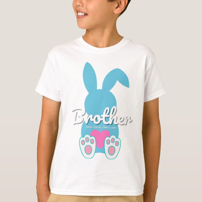 Brother Bunny T-Shirt - Cute Family Påsk Gift (Framsida)