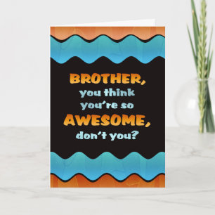 Brother Card/Fantastisk Brother Card/grattis på fö Kort