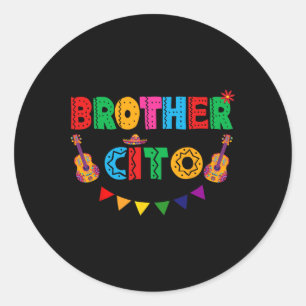 Brother Cito Cinco De Mayo Mexican Party Fiesta Me Runt Klistermärke