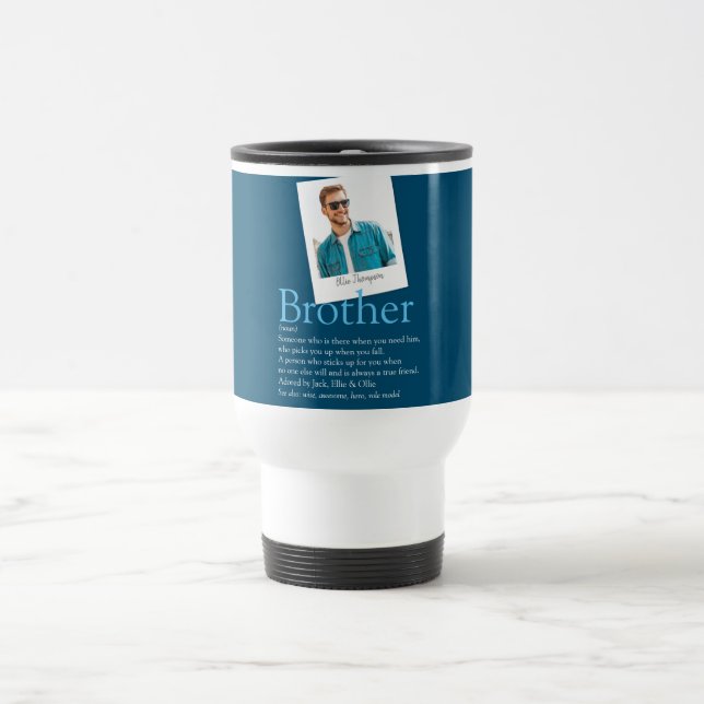 Brother Definition Photo Modern Roligt Blue Resemugg (Center)