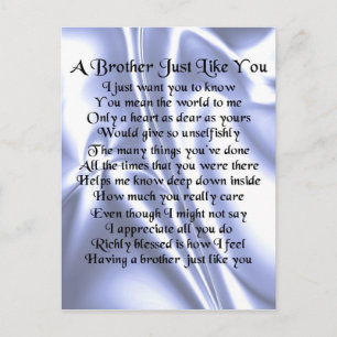 Brother Dikt - Blue Silke Vykort
