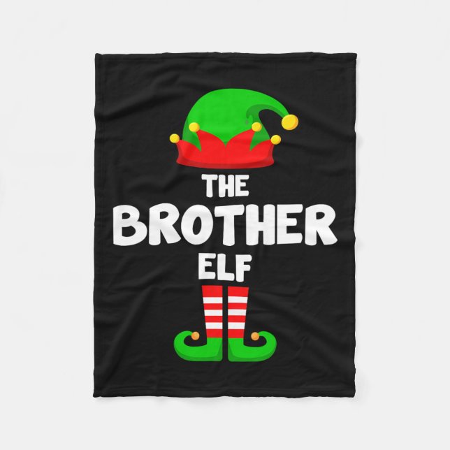 Brother Elf Funny Julmatchande familje-Pa Fleecefilt (Framsidan)