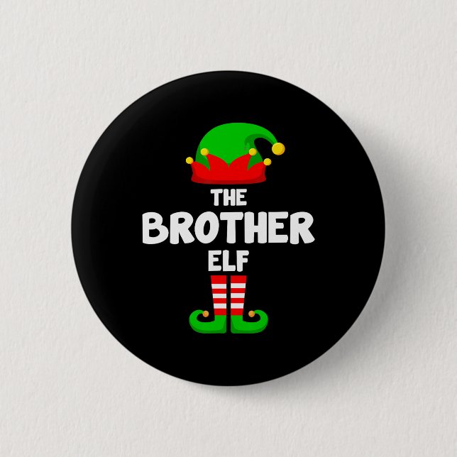 Brother Elf Funny Julmatchande familje-Pa Knapp (Framsida)