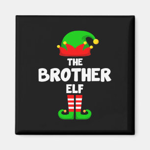 Brother Elf Funny Julmatchande familje-Pa Magnet