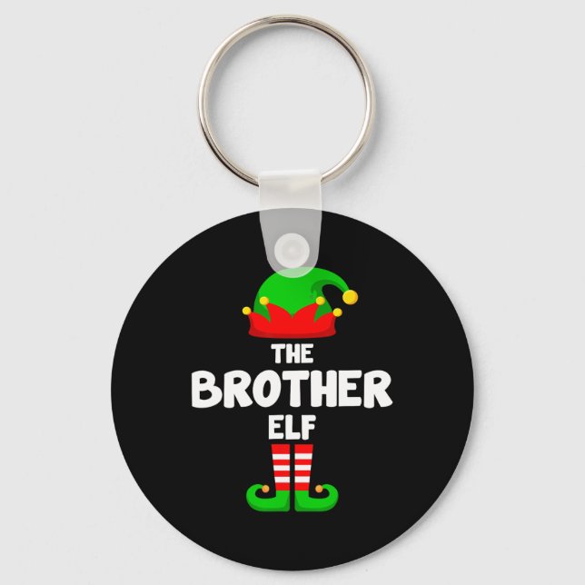 Brother Elf Funny Julmatchande familje-Pa Nyckelring (Framsida)