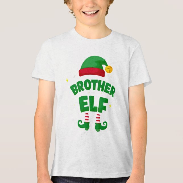 Brother Elf Holiday Family Matching Set T Shirt (Framsida)