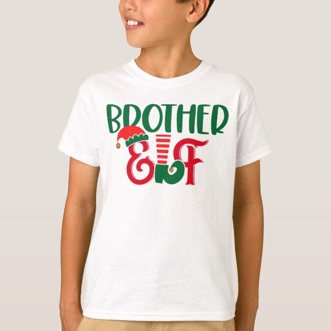 Brother Elf jul T Shirt (Framsida)