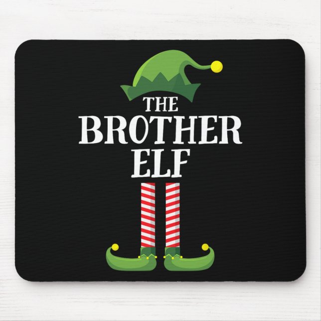 Brother Elf Matching Family Group jul Party Musmatta (Framsidan)