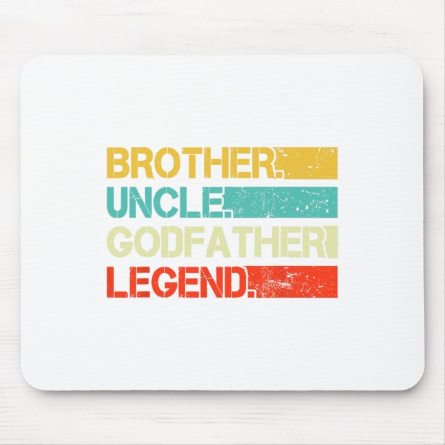 Brother farbror Godfather Legend Best Funny farbro Musmatta (Framsidan)