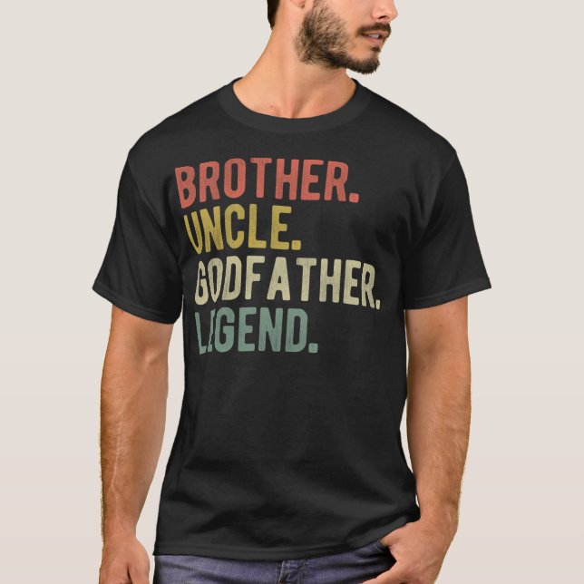 Brother farbror Godfather Legend, Finny jul G T Shirt (Framsida)