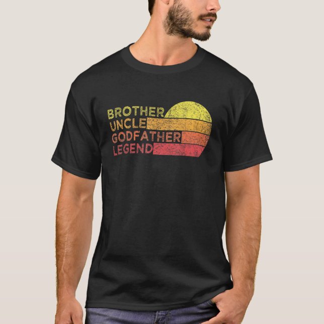 Brother farbror Godfather Legend for Favorite farb T Shirt (Framsida)