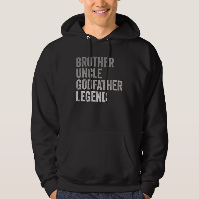 Brother farbror Godfather Legend Hoodie (Framsida)